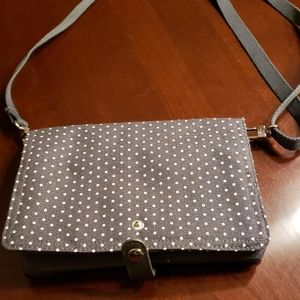 Brown/white purse